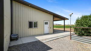 View of outbuilding