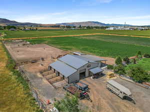 View of rural area featuring a mountain backdrop