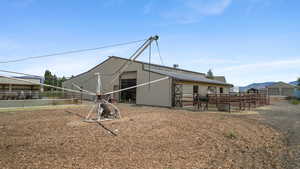 View of horse riding arena