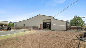 View of pole building