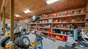 Interior of insulated shop