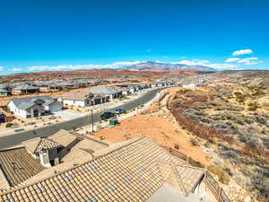 Bird's eye view featuring a mountain view