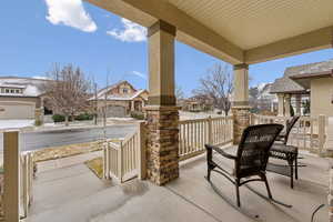 View of patio / terrace with a porch