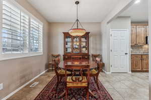 View of dining area