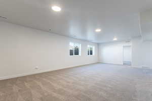 View of carpeted empty room