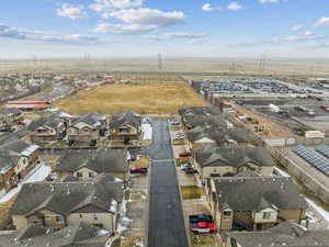 Birds eye view of property