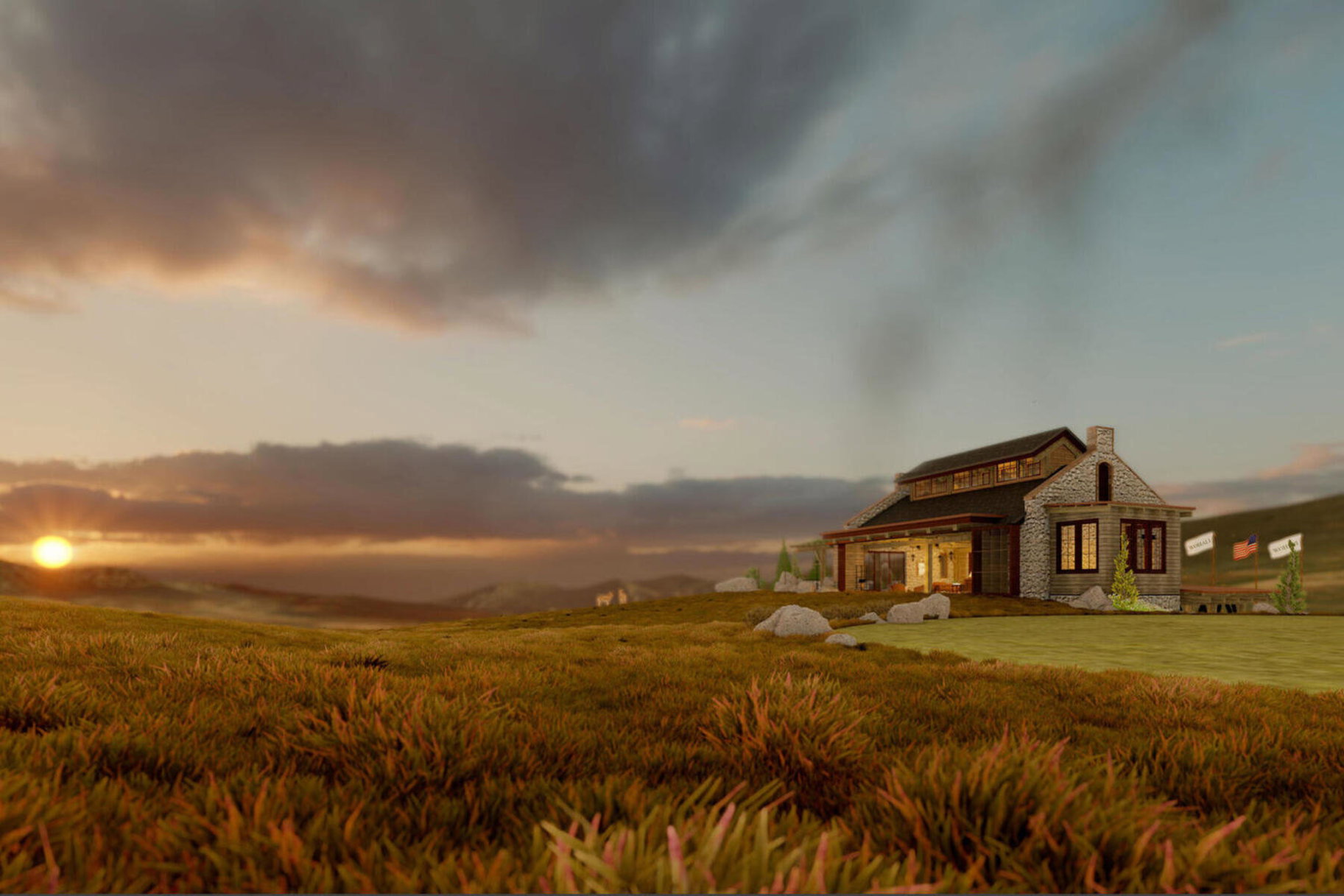 Exterior space featuring a rural view