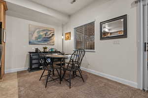 View of dining room