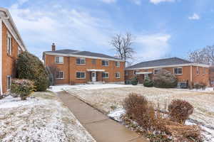 View of snow covered house