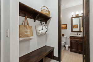 Mudroom with sink