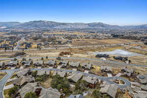 View of mountain feature featuring a water view