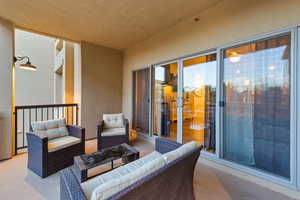 View of patio / terrace featuring outdoor lounge area