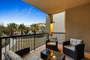 Balcony featuring an outdoor living space