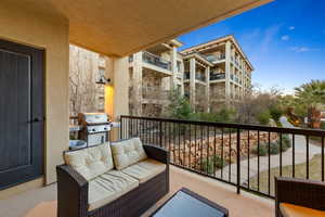 Balcony with grilling area