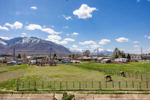 View of mountain feature featuring a rural view