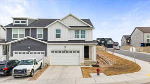 View of front of house featuring a garage