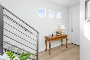 Interior space featuring hardwood / wood-style floors