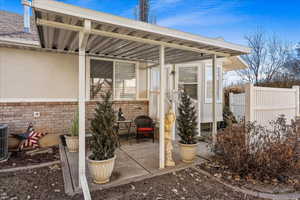 View of patio