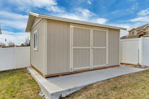 View of shed.