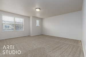 View of carpeted empty room