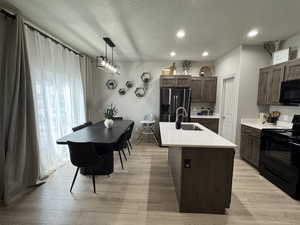 kitchen with patio door