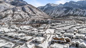 Arial view of community & walking paths