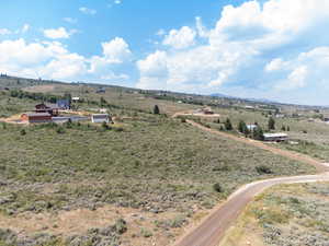 Aerial view with a rural view