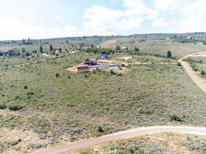 Aerial view with a rural view