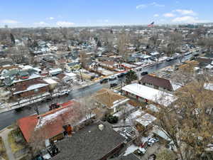 Birds eye view of property