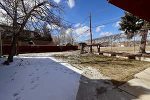 View of snowy yard