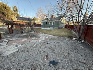 View of yard with a patio area