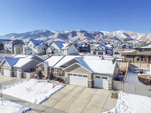 Exterior space with a mountain view