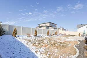 View of snowy yard