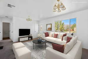 VIRTUAL STAGING OF LIVING ROOM