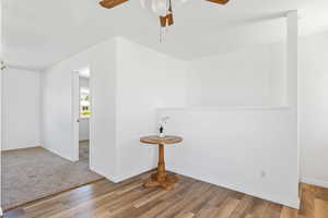 Dining area and entrance to living room