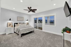 Bedroom #3 with Ensuite and entry to deck.