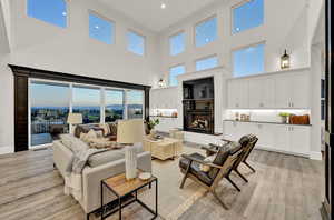 Living room with incredible views and natural light.