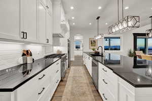 Kitchen view to the butler pantry/kitchen