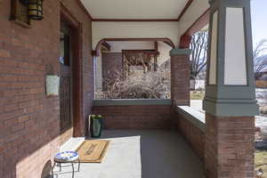 View of patio / terrace with covered porch