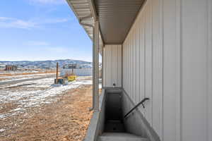 Stairway with a mountain view