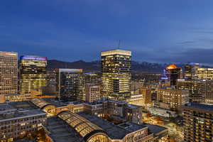 View of city with a mountain view