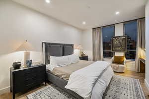 Bedroom featuring light hardwood / wood-style floors