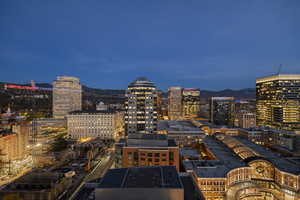 Property's view of city featuring a mountain view