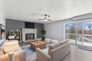 Family Room Virtually Staged