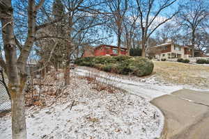 View of snowy yard