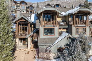 View of front of property featuring a balcony