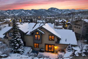 Exterior space with a mountain view