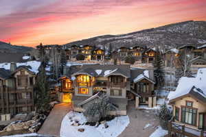 View of front of house featuring a mountain view