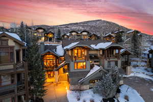 View of front of property featuring a mountain view