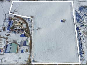 Birds eye view of property